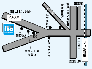 渋谷校アクセスマップ