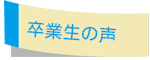卒業生の声